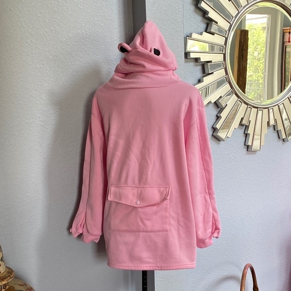 Hoodie Frog Zip it up or not Face w ears and Frog Feet - Picture 6 of 13